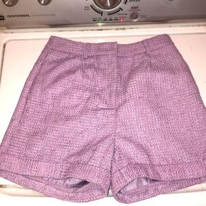 High waisted lavender woven M Forever 21 shorts NWT